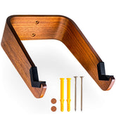 WOKK wooden bike wall mount horizontal for space-saving indoor storage.