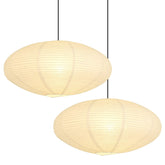 WOLEILEJIN white oval paper lanterns two pieces provide soft ambient light