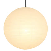WOLEILEJIN white round paper lantern lampshade front view for cozy living spaces