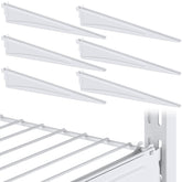 Wonderjune 16-inch locking shelf bracket supports a sturdy kitchen shelf.