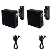 WOOCH RFID lock on wooden cabinet front for secure storage