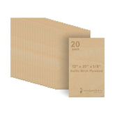 Woodpeckers Baltic Birch plywood surface shows smooth grain for precise laser cutting.