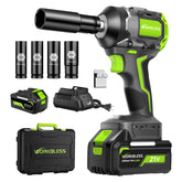 WorkBless half-inch cordless impact wrench with high torque for stubborn lug nuts