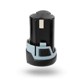WORKPRO 12V battery pack front view, compact power for cordless tools.
