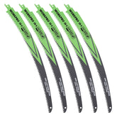 WORKPRO 15-inch Japanese teeth blades with arc edge for smooth pruning and wood cutting.