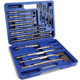 WORKPRO 17-piece SDS-Plus set in case for versatile masonry drilling