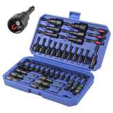 WORKPRO 39-piece magnetic nut driver set in a case for easy transport