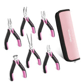 WORKPRO 6-piece mini pliers set full view for precision tasks