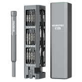 WORKPRO 60-in-1 precision screwdriver set with pop-up magnetic case for quick access to bits