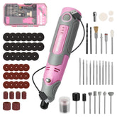WORKPRO cordless rotary tool kit with 71 accessories for engraving and sanding