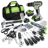 WorkPro 20V drill driver in action for quick home repairs.