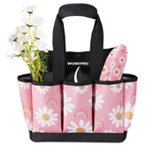 WORKPRO Garden Tool Bag with 9 pockets for easy tool access in the garden.
