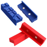 WORKPRO multi-groove vise jaw pads for cylindrical pieces with secure clamping.