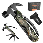 WORKPRO 12-in-1 camouflage hammer multitool, camping essential and sturdy feel