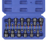 WorkPRO magnetic nut driver set organized in a compact case.