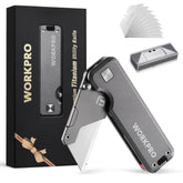 WORKPRO premium titanium knife with CNC unibody for precise cuts and lightweight handling.