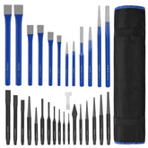 WORKPRO punch and chisel roll pouch keeps tools organized on-site
