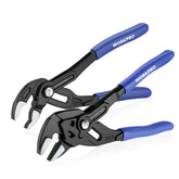 WORKPRO 7-inch pliers wrench with quick-adjust slide button for fast openings