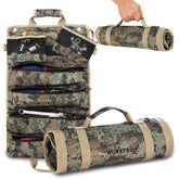 WORKPRO roll tool bag camouflage rolled setup for easy transport