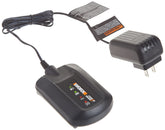 WORX WA3742 charger front view showing compact design and easy accessibility
