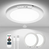 Wowatt 2-pack ceiling light kit ready for wireless installation in closets or showers.