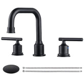 WOWOW matte black finish close-up highlights durable, stylish bathroom design.