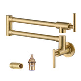 WOWOW pot filler faucet in brushed gold, premium kitchen upgrade with elegant finish