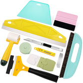 WRAPXPERT teal smoothing squeegee for seamless wallpaper results and fewer air bubbles.
