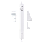Wright Products heavy-duty pneumatic door closer front view for smooth, controlled closes.