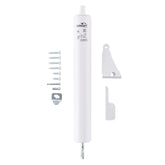 Wright Products heavy-duty pneumatic storm door closer in close view for smooth closing.