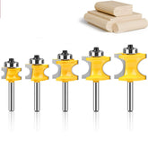 WSOOX bullnose beading router bit with 1/4-inch shank for precise edge rounding on wood