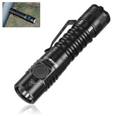 Wurkkos FC11C LED flashlight in compact design for easy EDC carry.