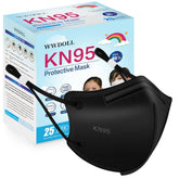 WWDOLL Kids KN95 mask with adjustable ear loops for a secure, comfortable fit on kids