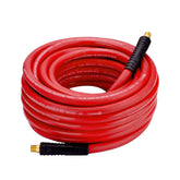 WYNNsky rubber air hose 50ft, coiled for easy maneuverability and quick setup