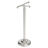 WZKALY toilet paper holder stand with brushed nickel finish, durable and rust-resistant.