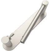 WZRUA adhesive toilet paper holder in brushed nickel attached to wall for easy reach