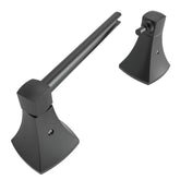 WZRUA matte black toilet paper holder front view shows sleek contemporary design.