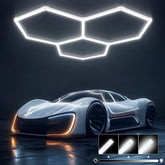 X-Litall hexagon light panel assembly provides bright, even illumination for detailing.