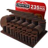 X-Protector 235-piece premium felt pads pack shields hardwood floors
