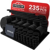 X-Protector felt pads 235-piece set protects hardwood floors from scratches during moves.