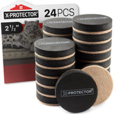 X-Protector felt sliders on hardwood floors prevent scratches while moving heavy furniture.