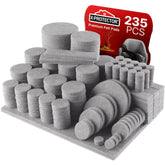 X-Protector grey felt pads pack protecting hardwood floors from scratches