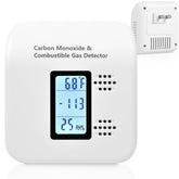 Xalire 4-in-1 CO and gas detector front view for home safety.