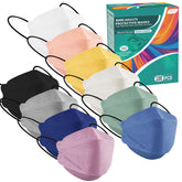 XDX KN95 100-pack packaging shows convenient, portable masks for daily protection on the go.