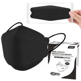 XDX KN95 5-layer mask, individually wrapped for convenient on-the-go protection.