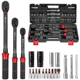 XEIMILE torque wrench 1/4 drive with dual-range scales for precise control
