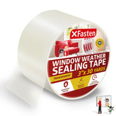 XFasten window sealing tape winter roll ready for RV use