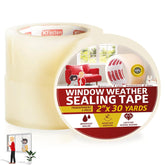 XFasten weather strip tape 2in x 30yds 3-pack for tighter seals on windows and doors