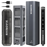 XIAONIAN electric screwdriver set in compact case for portable electronics repair