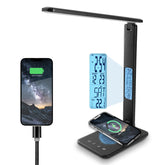 Xicyole desk lamp with wireless charger illuminates your workspace while charging devices.